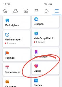 Facebook dating app