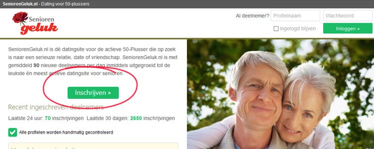 Aanmelden bij SeniorenGeluk