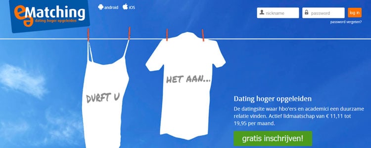 Hoger opgeleid en single? Bij e-Matching vind je slimme singles