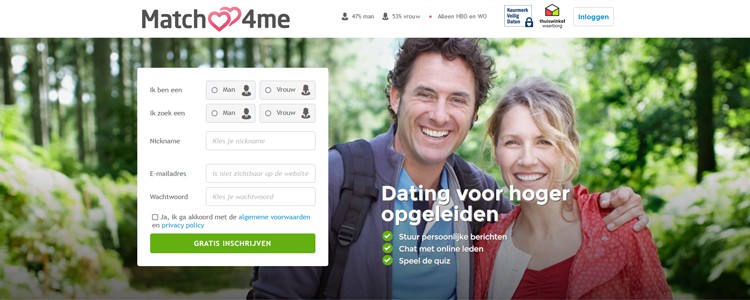 Hoger opgeleiden dating bij Match4Me