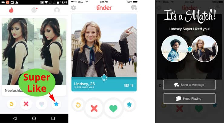 Super Like geven en krijgen op Tinder