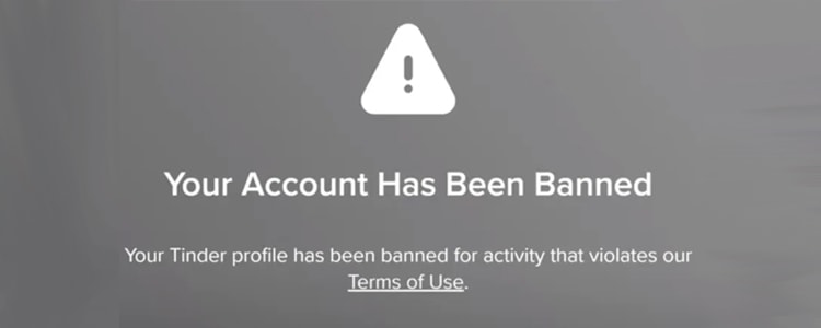 Tinder account geblokkeerd